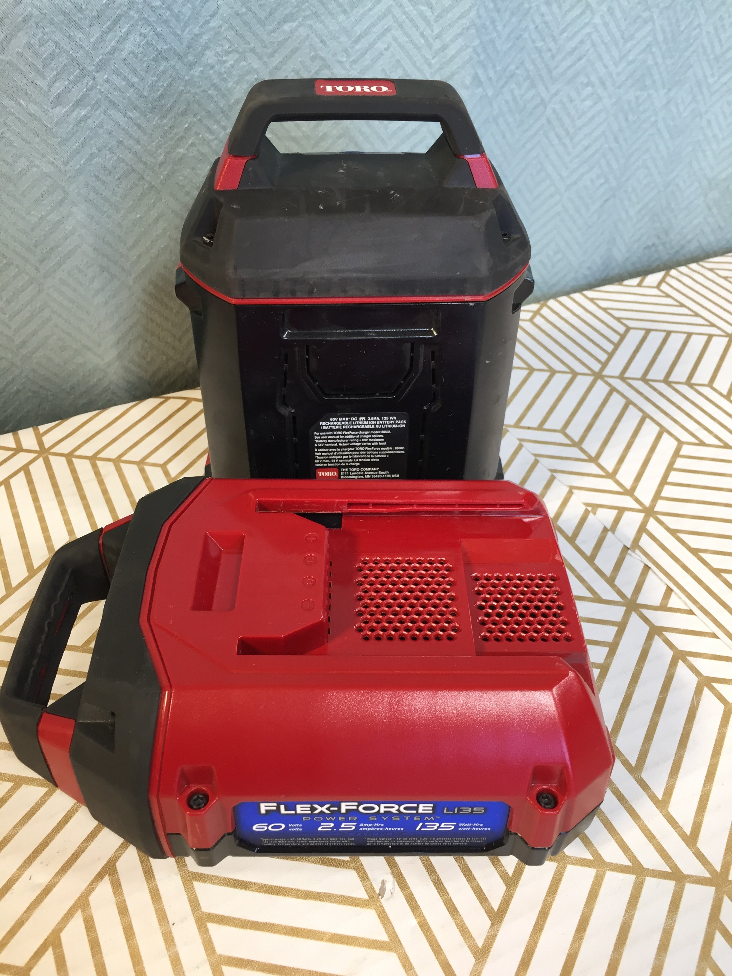 2 PACK TORO Flex-Force Power System 60-Volt Max 2.5 Ah Lithium-Ion L135 Batteries (7900082569454)